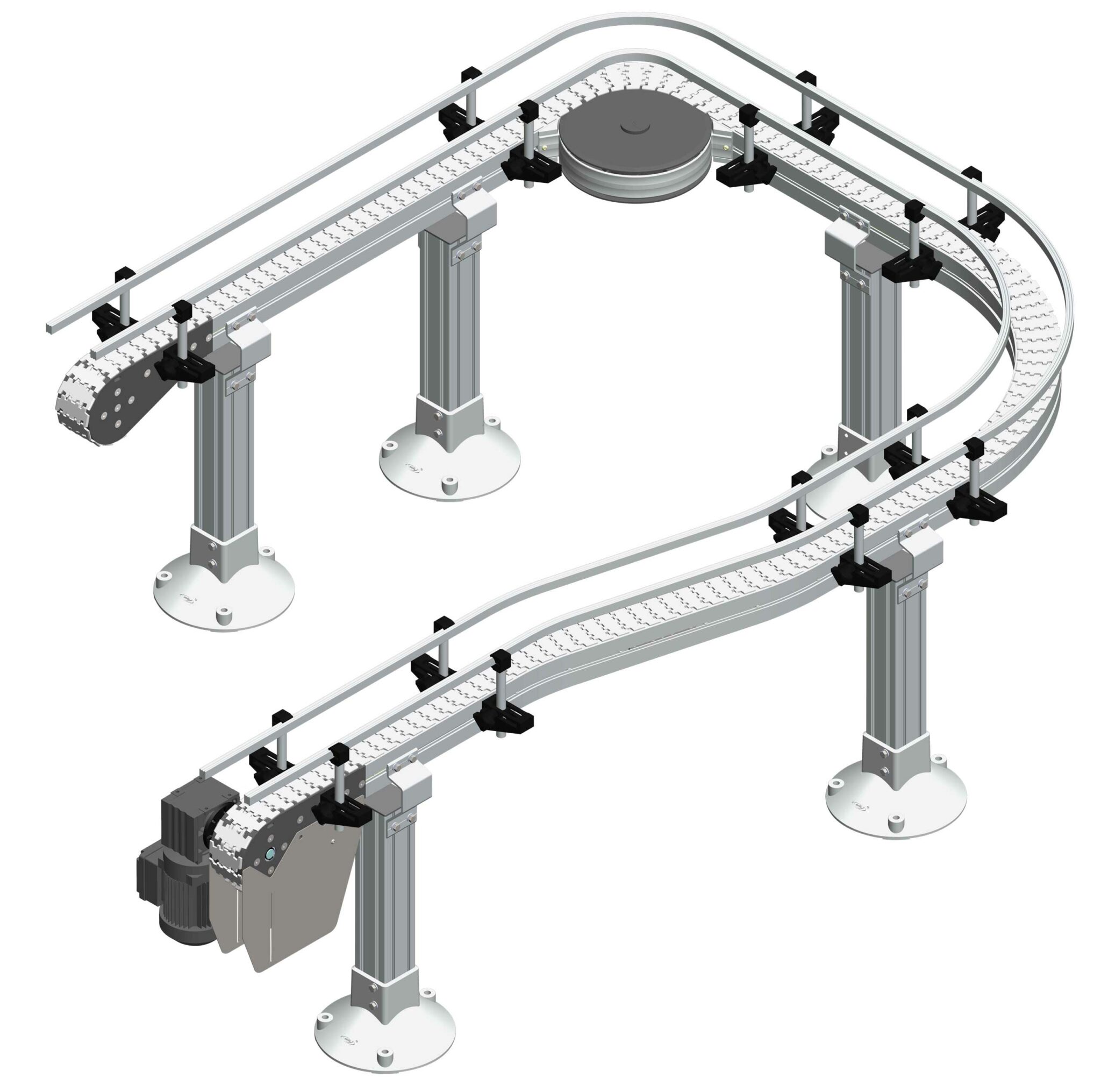 Modular Plastic Chain Systems conveyor system